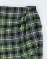 Vintage 1990s Calvin Klein Wool Blend Wrap Skirt - S