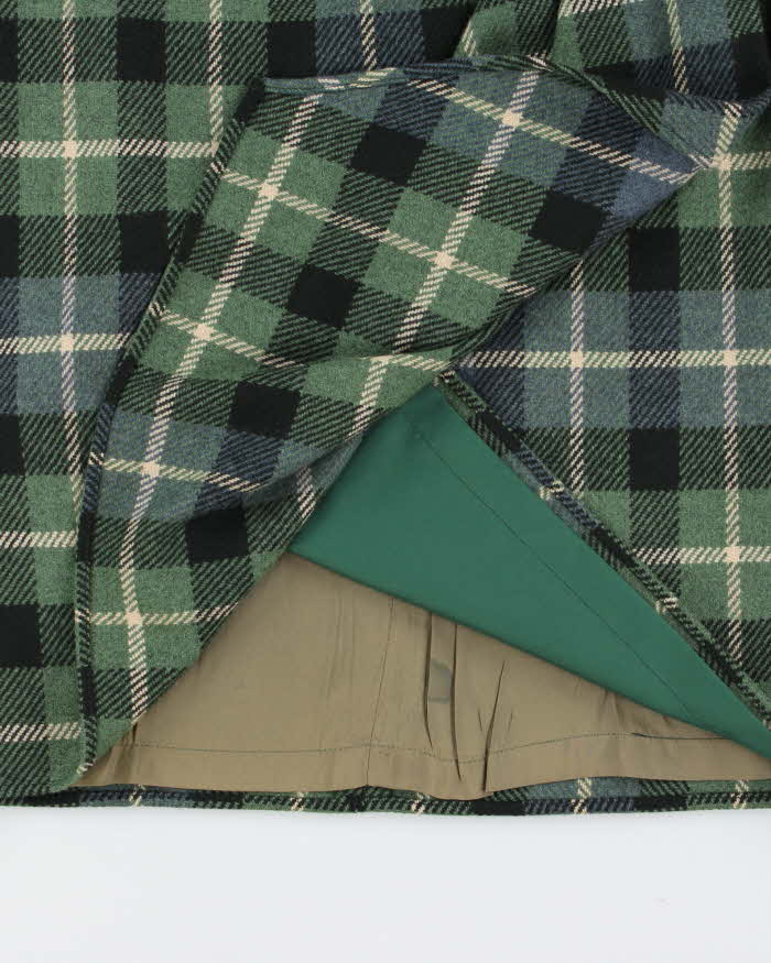 Vintage 1990s Calvin Klein Wool Blend Wrap Skirt - S