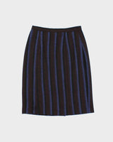 Vintage 1980s Virani Stripe Heavy Weight Skirt - S