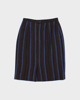 Vintage 1980s Virani Stripe Heavy Weight Skirt - S