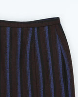 Vintage 1980s Virani Stripe Heavy Weight Skirt - S