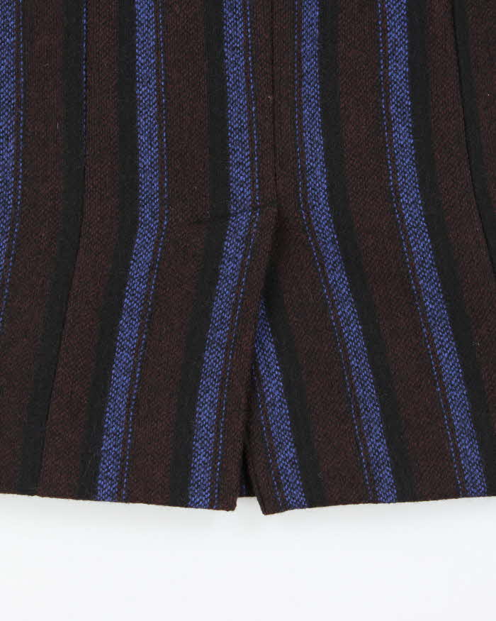 Vintage 1980s Virani Stripe Heavy Weight Skirt - S