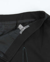 Vintage 00s Per Se Wool Blend Contrast Stitch Skirt - S