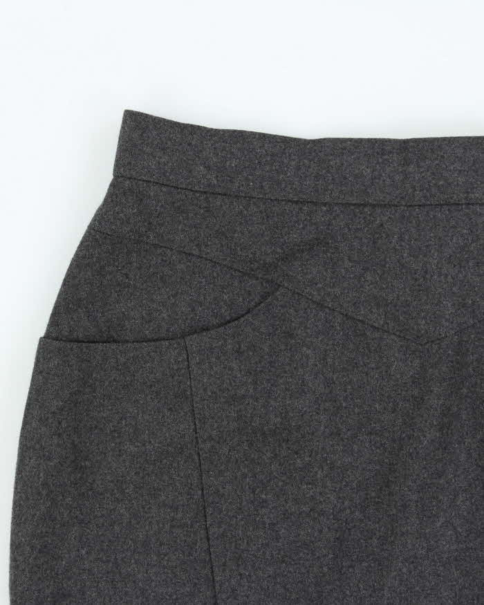 Vintage 1980s JMT Wool Pencil Skirt - XS
