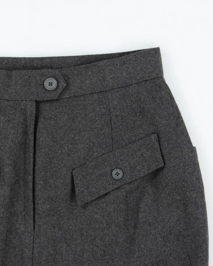 Vintage 1980s JMT Wool Pencil Skirt - XS