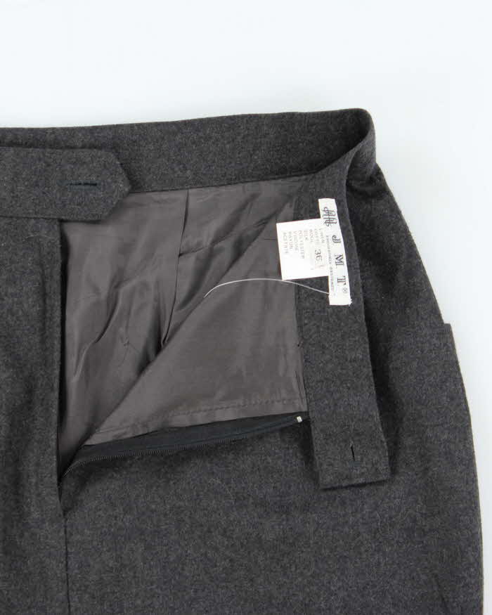 Vintage 1980s JMT Wool Pencil Skirt - XS
