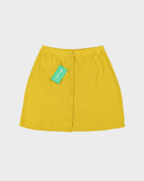 DSWT 1980s Benetton Angora &amp; Wool Button-up Mini Skirt - XS
