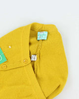 DSWT 1980s Benetton Angora &amp; Wool Button-up Mini Skirt - XS