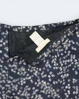 Vintage Y2K 00s Chloe Silk Floral Women's Pleated Flared Mini Skirt - M