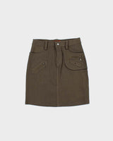Vintage Y2k 00s Meiside Eyelet Detail Skirt - XS