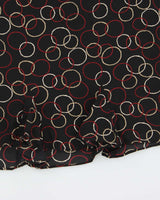Vintage 1990s Talbots Pattern Silk Skirt - XS