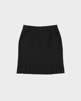 Vintage 1990s Plum Pleated Hem Skirt - XS