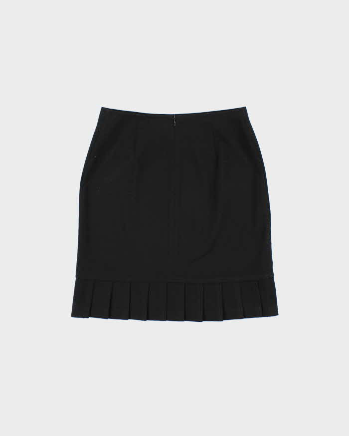 Vintage 1990s Plum Pleated Hem Skirt - XS