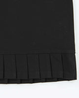 Vintage 1990s Plum Pleated Hem Skirt - XS