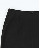 Vintage 1990s Plum Pleated Hem Skirt - XS