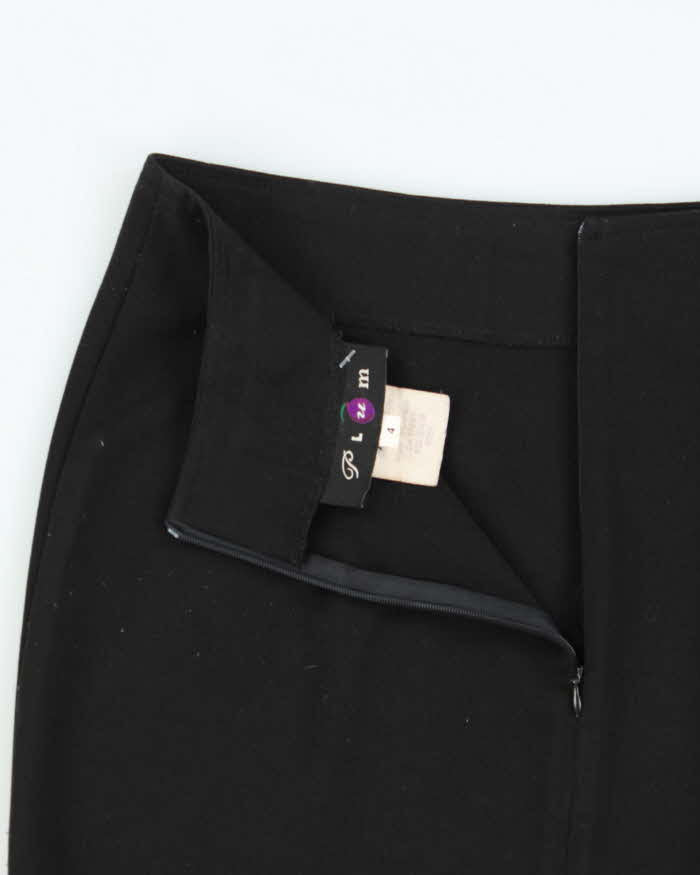 Vintage 1990s Plum Pleated Hem Skirt - XS