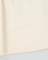 AW2022 Gucci Women's Ivory Silk Wool Blend Pleated Midi Skirt - S