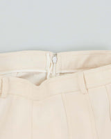 AW2022 Gucci Women's Ivory Silk Wool Blend Pleated Midi Skirt - S