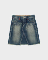 Vintage Y2k 2000s Rush Hour Cinch Back Denim Skirt - S
