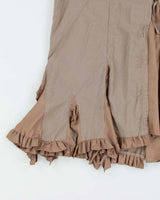 Vintage 1990s Terra Nostra Stripe Ruffle Hem Skirt - M
