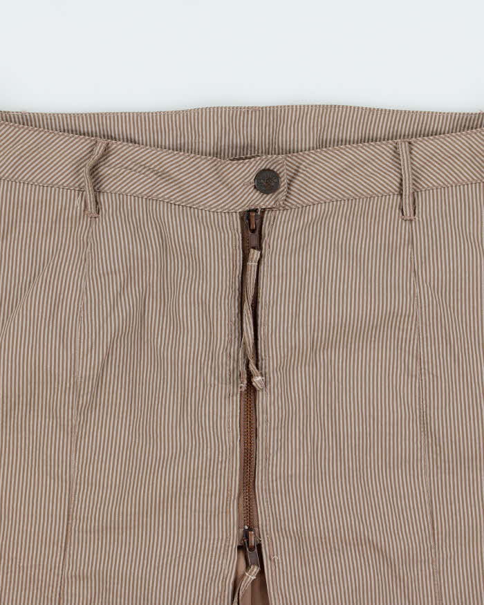 Vintage 1990s Terra Nostra Stripe Ruffle Hem Skirt - M