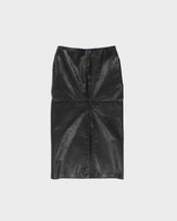 Vintage 1990s Rudsak Structured Leather Skirt - XS