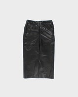 Vintage 1990s Rudsak Structured Leather Skirt - XS
