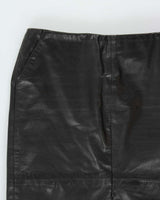 Vintage 1990s Rudsak Structured Leather Skirt - XS