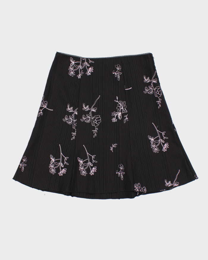 Vintage Y2k 2000s Mariposa Pin Stripe Embroidered Skirt - M