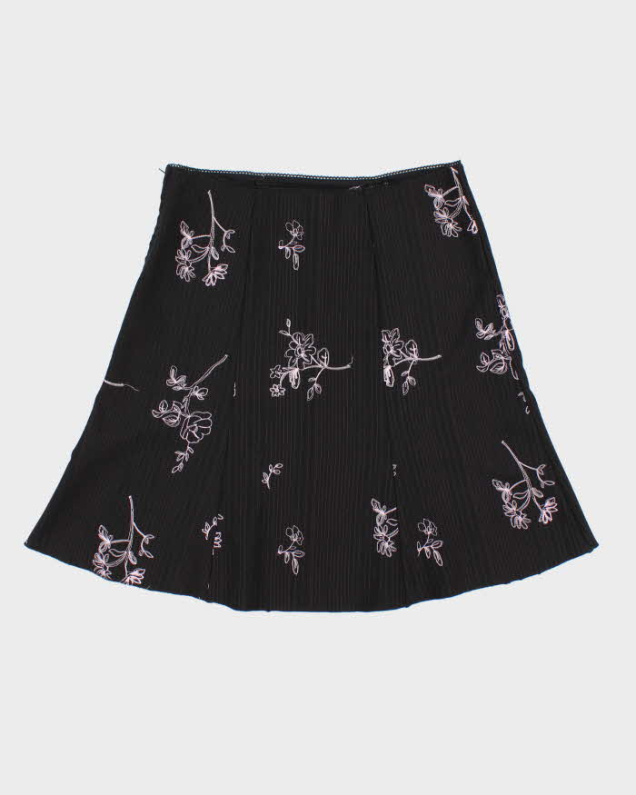 Vintage Y2k 2000s Mariposa Pin Stripe Embroidered Skirt - M