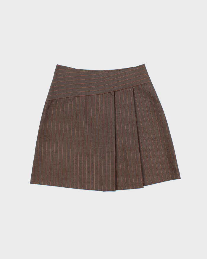 Vintage 1990s Enchy Pin Stripe Skirt - S