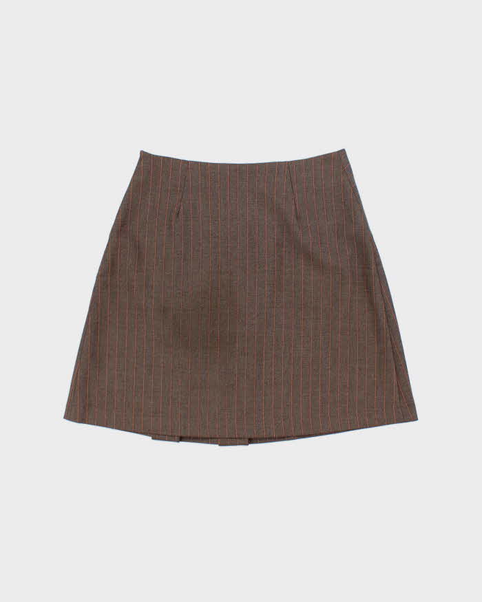 Vintage 1990s Enchy Pin Stripe Skirt - S
