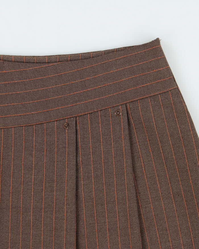 Vintage 1990s Enchy Pin Stripe Skirt - S