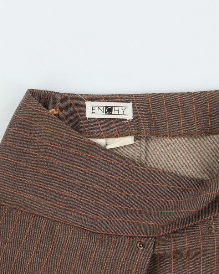 Vintage 1990s Enchy Pin Stripe Skirt - S