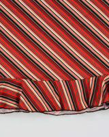 Vintage 1990s Pierre Marie Diagonal Stripe Skirt - XS