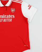 2022-23 Adidas Arsenal FC HEAT.RDY Player Issue Women's Short Sleeve Home Shirt - XL