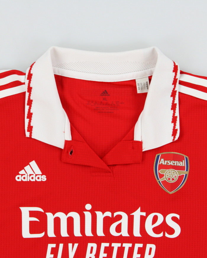 2022-23 Adidas Arsenal FC HEAT.RDY Player Issue Women's Short Sleeve Home Shirt - XL