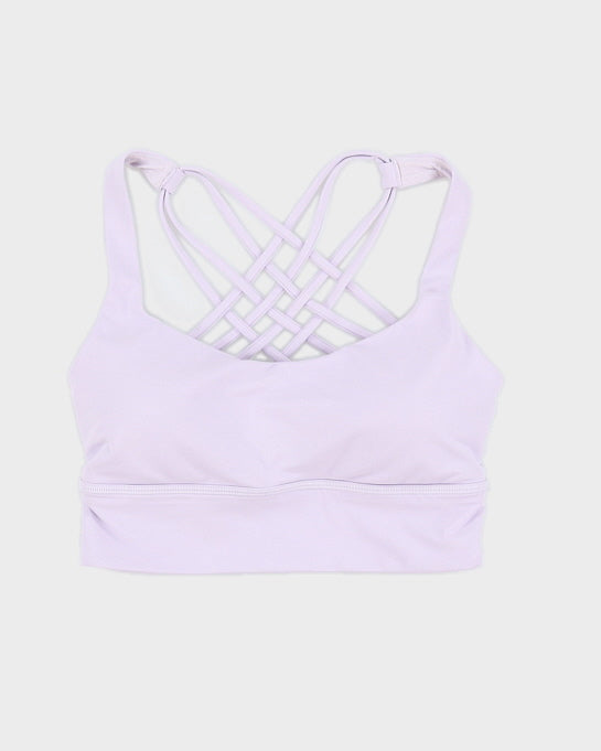 Lululemon Free To Be Longline Sports Bra Lilac - XS