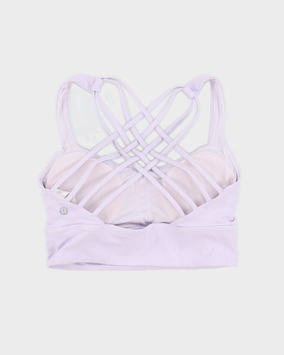 Lululemon Free To Be Longline Sports Bra Lilac - XS