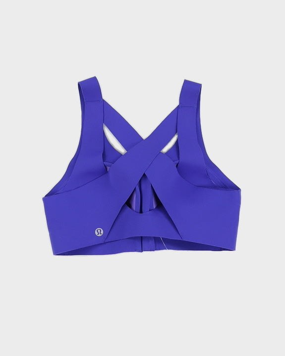 Purple Lululemon Enlite Front Zip Sports Bra - S