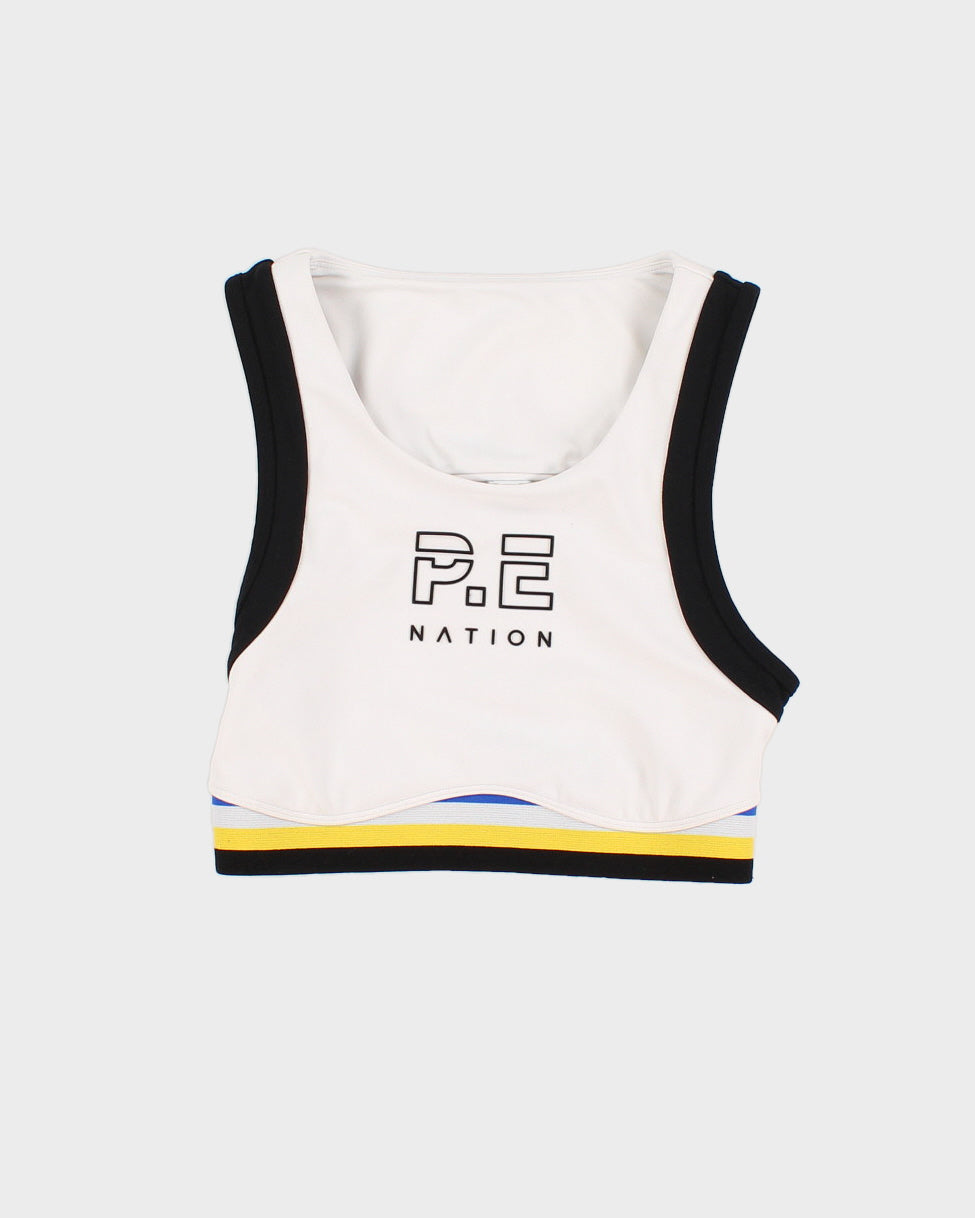 PE Nation White Sports bra - S