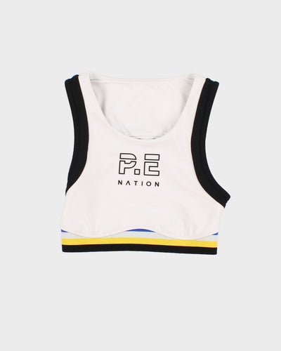 PE Nation White Sports bra - S