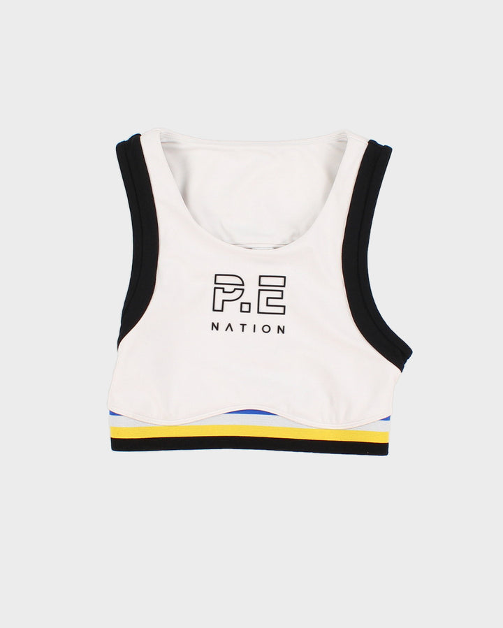 PE Nation White Sports bra - S