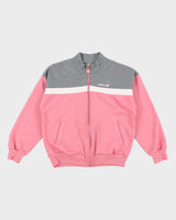 90's Vintage Women's Pink Adidas Track Jacket - S
