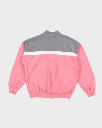90's Vintage Women's Pink Adidas Track Jacket - S