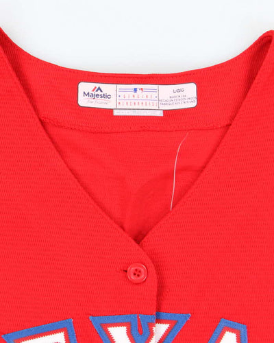 Vintage Women's Majestic Texas Rangers MLB Baseball Jersey - L