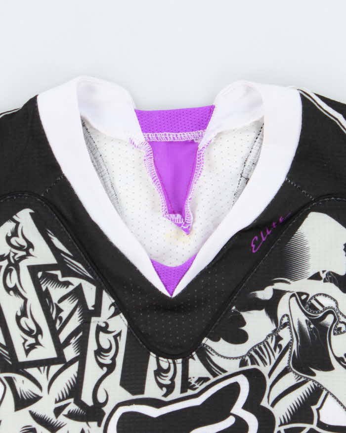 Vintage Y2K Fox Racing Gothic Print Motocross Jersey - M