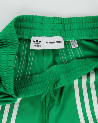 Adidas Ji Won Choi Green Split Leg Tracksuit Bottoms - L