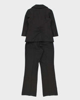 Vintage Y2k 2000s Ricki's 3/4 Length Sleeve Bootleg 2-piece Suit - S