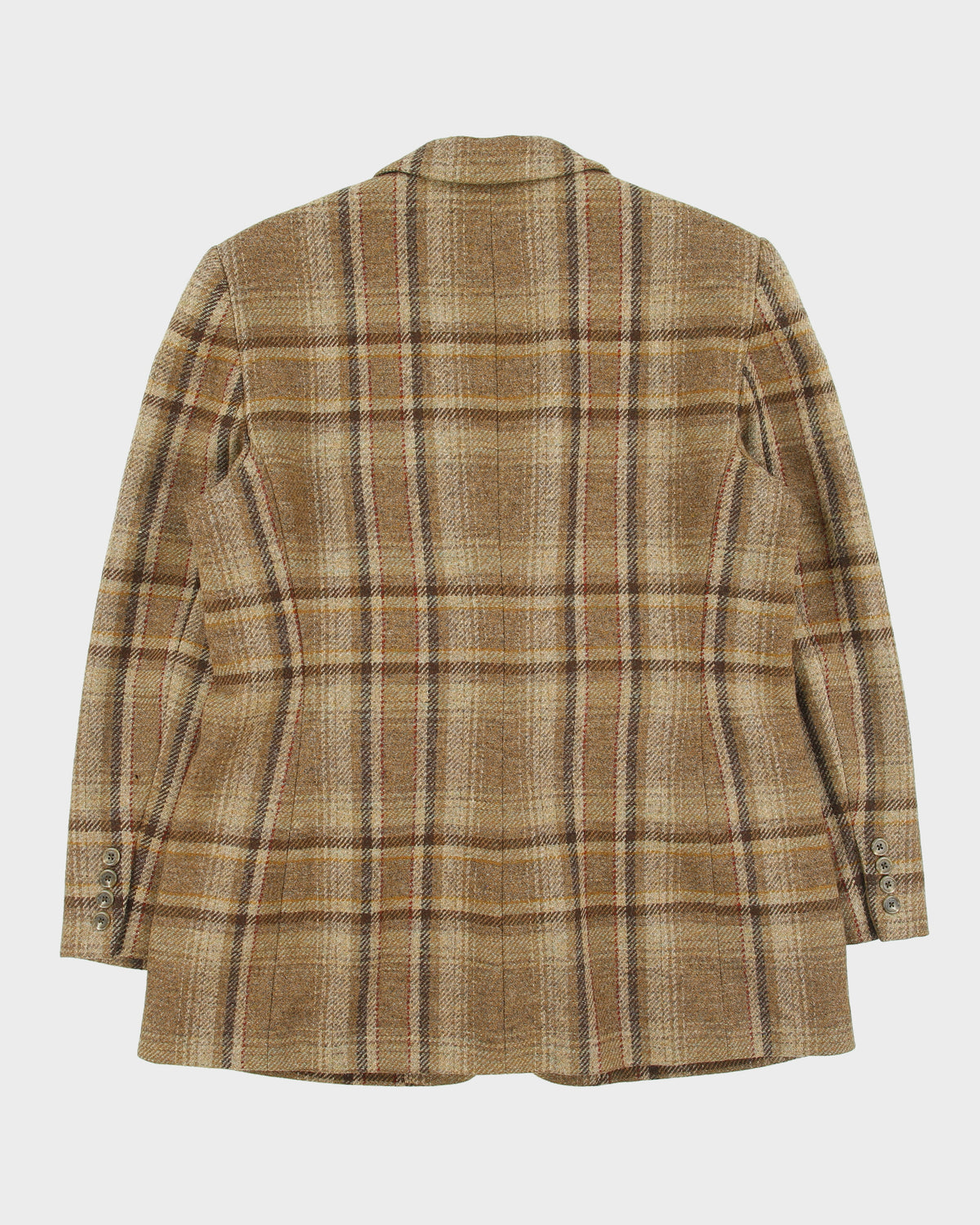 Vintage 1990s Lauren Ralph Lauren LRL Women's Wool Plaid Single Button Sport Coat Blazer - L